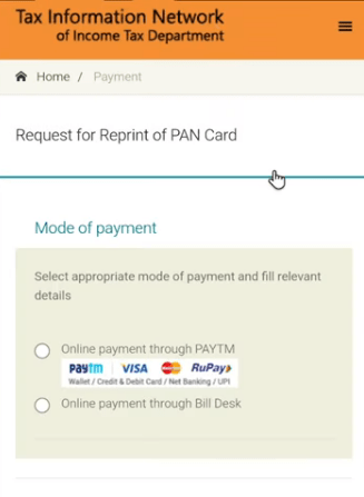 Duplicate PAN Card Download