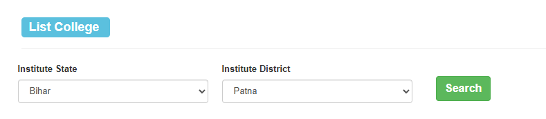 Bihar Student Credit Card Course List