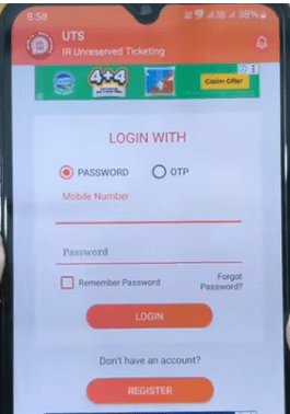 UTS App Se Local Ticket Kaise Book Kare