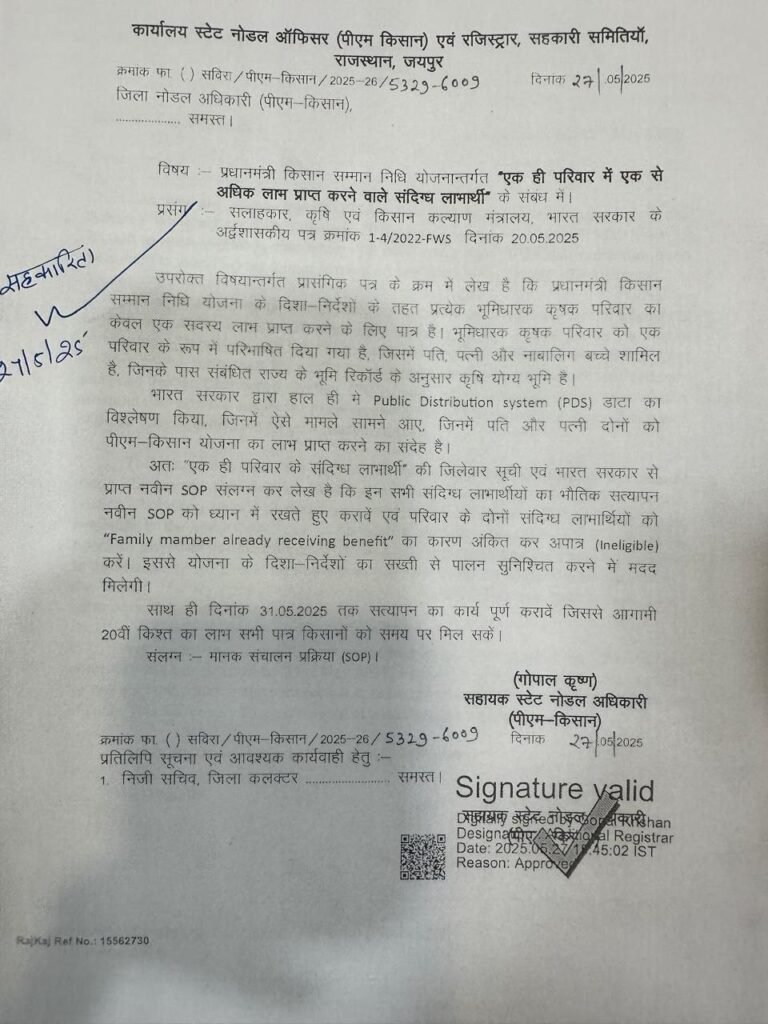 PM Kisan Samman Nidhi Yojana 2025